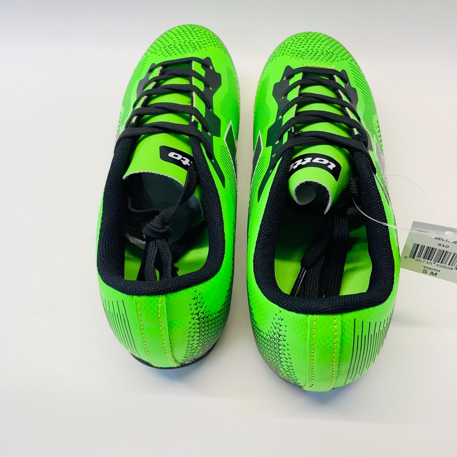 Scarpe da calcio Lotto Sport Youth verde lime taglia 5 nuove con etichette