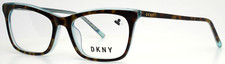 DKNY DK5046 237 Tortoise Blue Womens Semi Cat Eye Eyeglasses 51-16-135 B:35 B