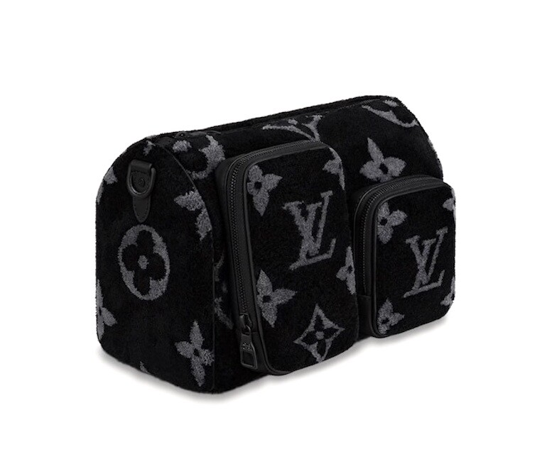 Louis Vuitton Speedy Duffle Black Monogram Tuffetage Shearling for 