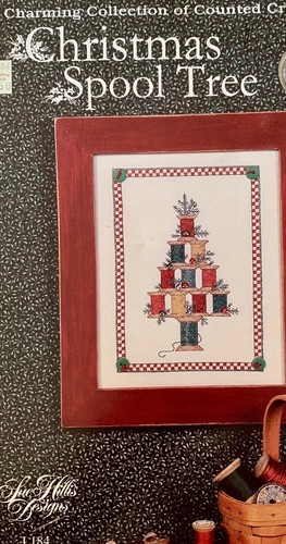 Christmas Spool Tree Cross Stitch Pattern By Sue Gillis - Picture 2 of 3