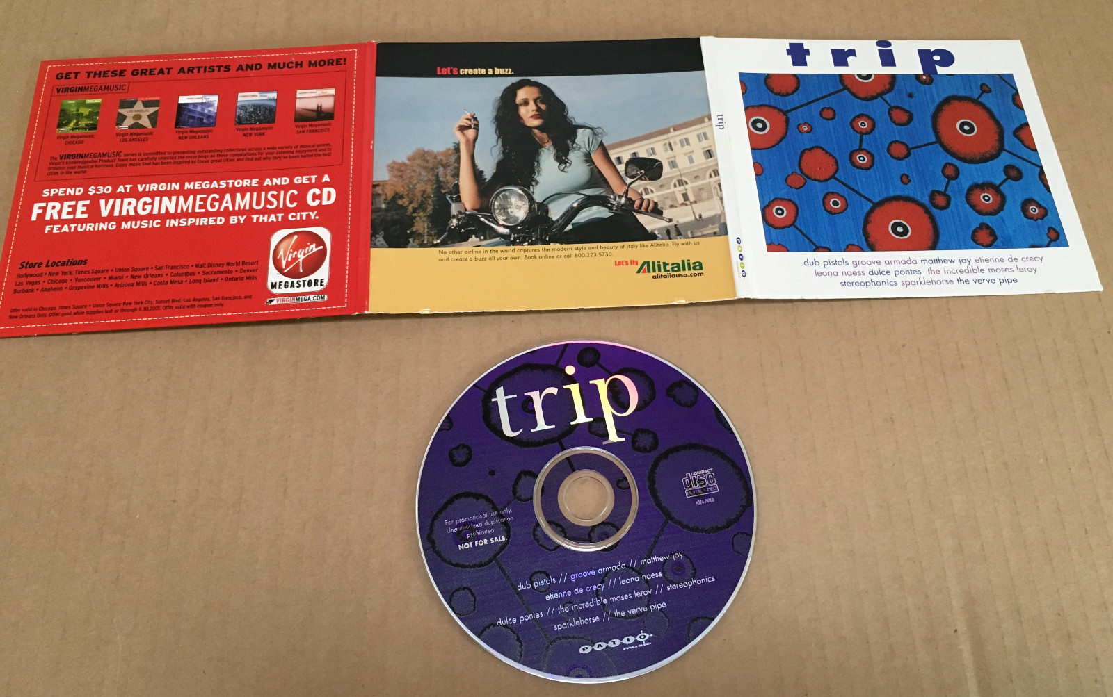 Promo CD The Verve Pipe Groove Armada Stereophonics Sparklehorse Leona Naess