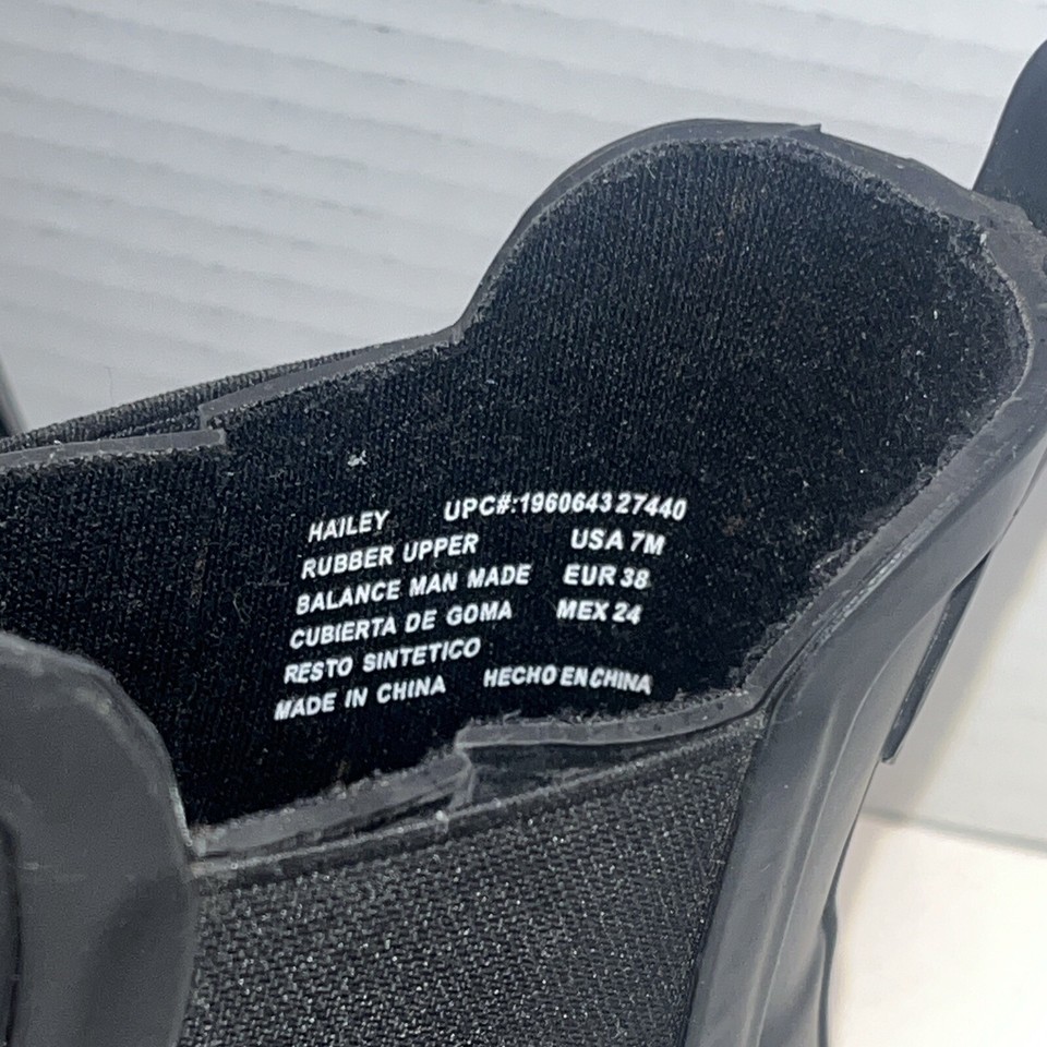 Eddie Bauer Boot Womens 7M Black Hailey Waterproof Weather Resistant