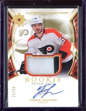 2021-22 Ultimate Collection Patch Autographs #139 Tanner Laczynski 15/99