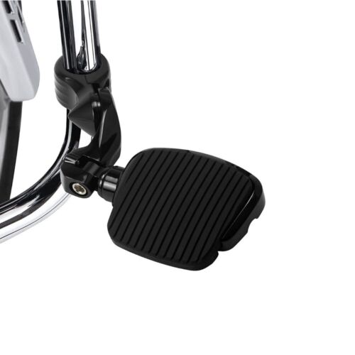 Universal Footpegs Black 10mm Mounting Hole For Harley Softail Indian HONDA KTM - Picture 3 of 9