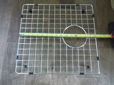 16 3/8" x 15-7/8" SQUARE CORNER STAINLESS STEEL KITCHEN SINK GRATE