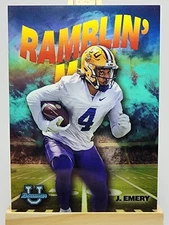John Emery 2022 Bowman U Chrome Ramblin Man Aqua Refractor #RM-7 /150 LSU Tigers