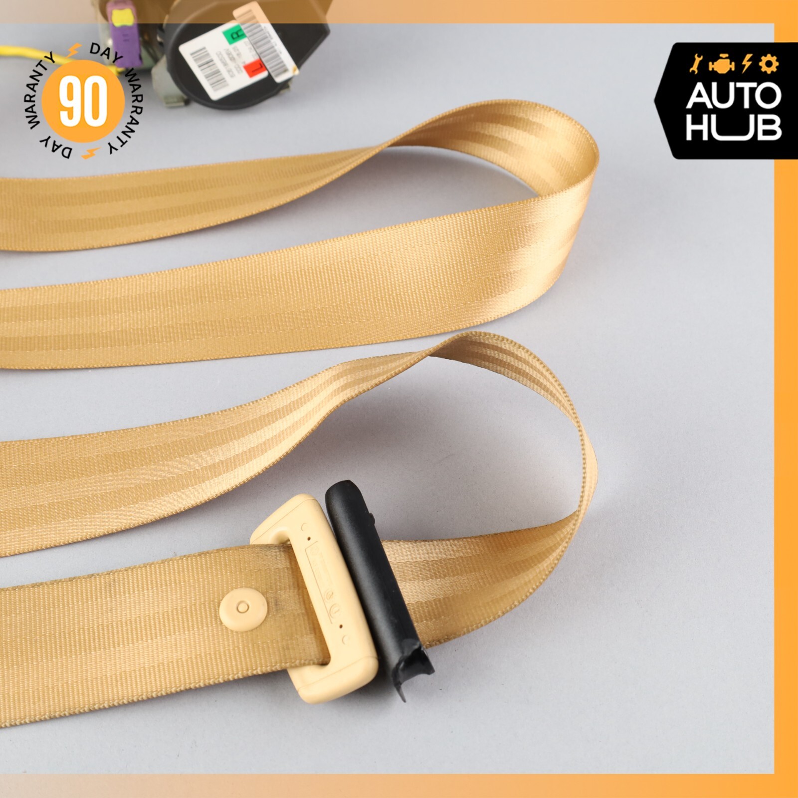 07-11 Bentley Continental GTC Rear Left or Right Side Seat Belt Beige OEM 60k