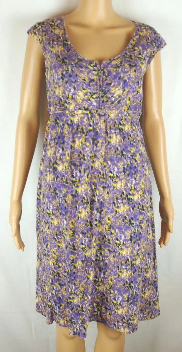 Eddie Bauer Multi- Colored Patterned Cap Sleeve S… - image 2