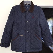 Polo Ralph Lauren Boys Quilted Barn Jacket Coat Hagan Large 14-16 RARE