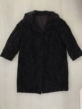 Schwarzer Persianermantel, Gr. L (42), von einem Pelz-Atelier, gepflegt