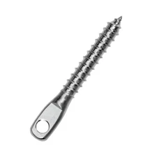 Ultra-Tec LE-6L Extended Lag Eye Stainless Steel 316. For 1/8" Cable Or 3/16" Ca