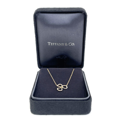Tiffany & Co. Paper Flower Open Diamond Charm Pendant Necklace