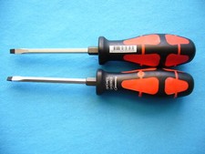 2 St&uuml;ck FORMAT Schlitz-Schraubendreher mit Sechskant-Klinge 0,8x4,5x90mm
