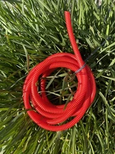 Split Loom 1/4" x 10' Red Wire Hose Cover Race Car Tubing Convoluted Audio Video