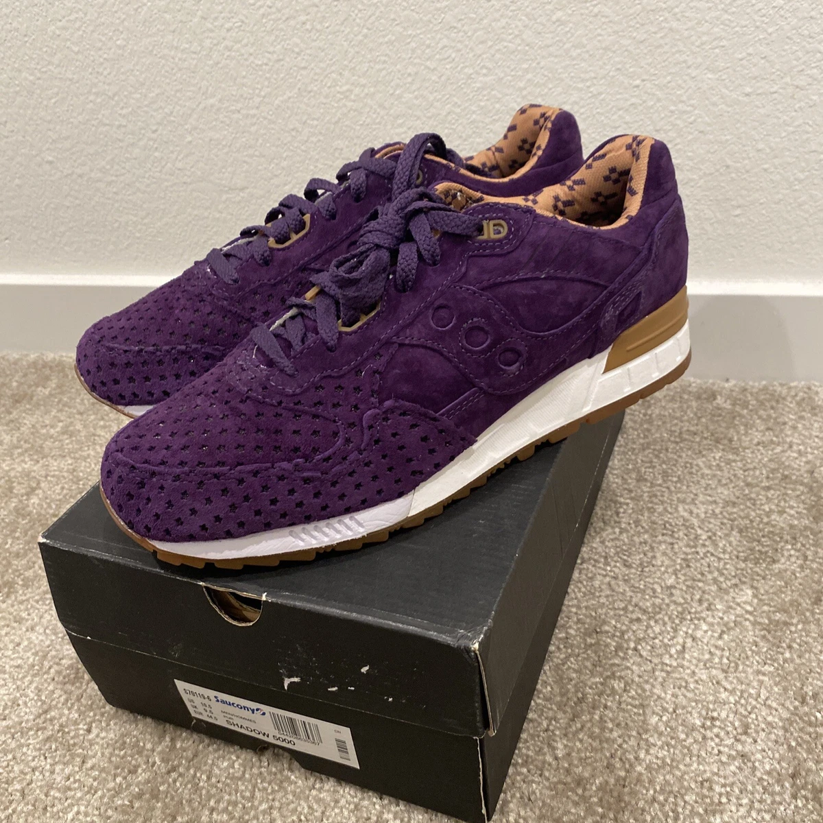 Size 10.5 Saucony Shadow 5000 x Play Cloths Strange Fruit S70119 6 Purple