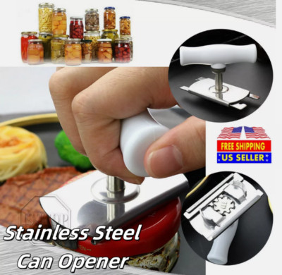 Stainless Steel Can Opener Kitchen Jar Lid Adjustable Easy Bottle Remover Tool