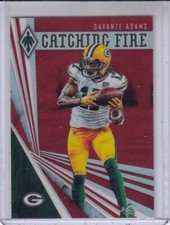 DAVANTE ADAMS 2019 Panini Phoenix Catching Fire Red #20 146/299 Packers