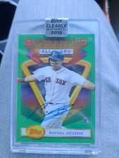 2018 Topps Clearly 1993 Finest RC AUTO RAFAEL DEVERS /199 AUTOGRAPH RED SOX