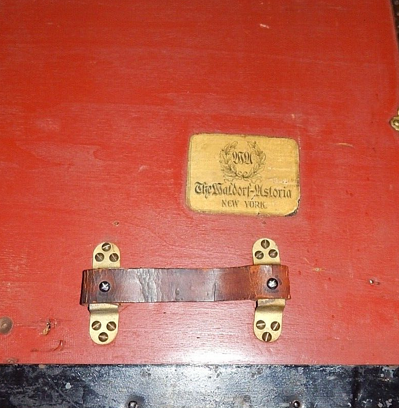 Antique The Waldorf Astoria New York Chest Storage Hotel Trunk | eBay