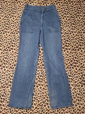Vintage 70s Jeans Single Tree Brand Size8 81-9908 Mom Granny