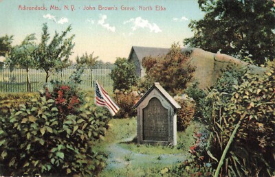 Adirondack Mts. NY John Brown's Grave North Elba Postcard P10