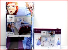 4 Pieces - Disney Jumping Beans FROZEN Reversible COMFORTER  SHEET Set - TWIN