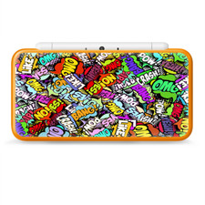 Skins Decal Wrap for Nintendo 2DS XL - pow bang omg like sticker bomb