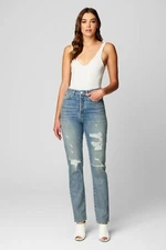 BlankNYC The Cooper Long Slim Straight Blue Jeans Size 27