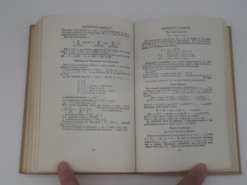 Vintage Mathematische Tabellen aus Handbuch Chemie & Physik 12. Auflage 1964 - Bild 13 von 15