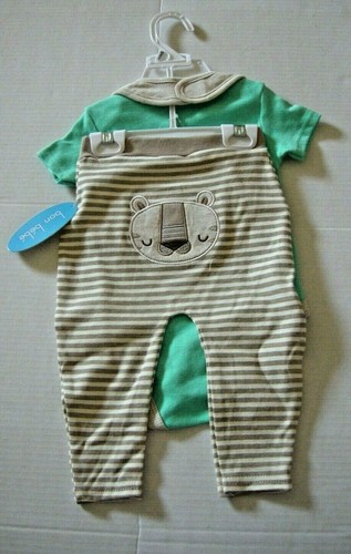 Boy, 3 Piece Baby Set W/Lion Design, 6-9 Months, By Bon Bebe, Cotton, Brand New - Picture 2 of 2