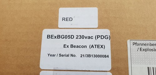 Pfannenberg BExBG05D Xenon Red Light Explosion Proof Beacon 240V Factory Boat - Picture 10 of 12
