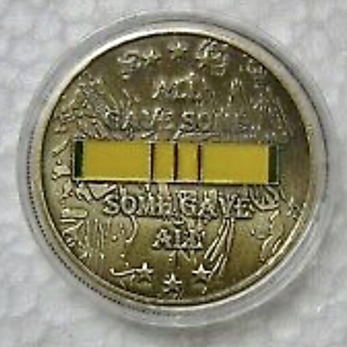 Vietnam Veteran Collectible Challenge Coin All Gave Some, Some Gave All. - 第 1/3 張圖片