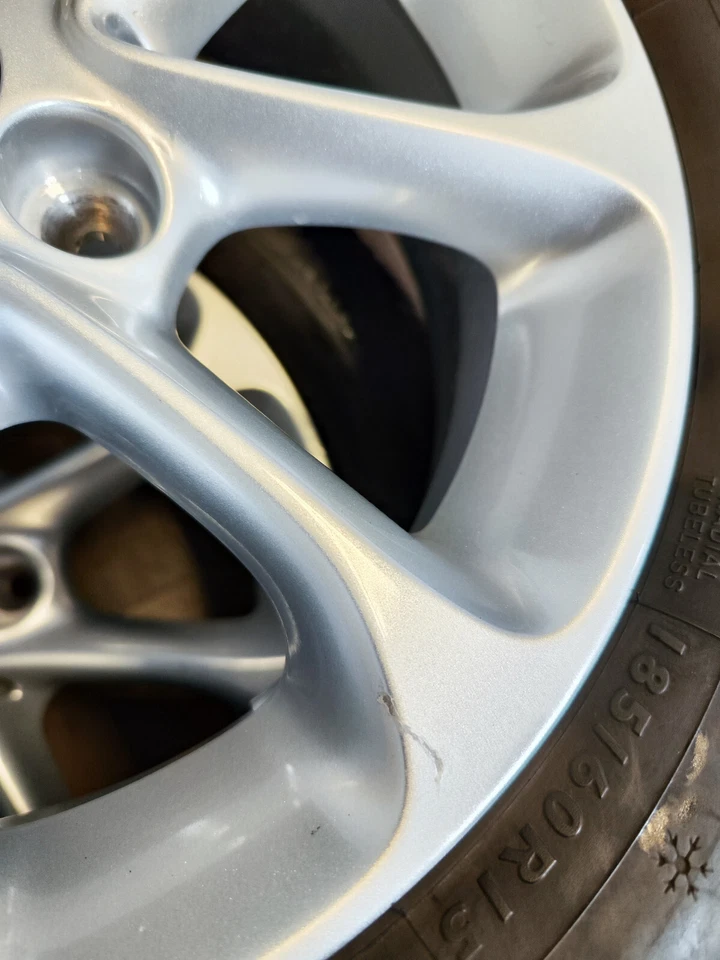 4 Winterreifen 185 60 R15 - 165 65 R15 Smart 453 15" Alufelgen RDK Winterräder - Bild 4 von 4