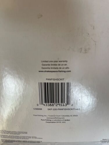 NEW Shakespeare Complete Panfish Kit Rod Reel Bait Tackle Unopened - Picture 3 of 7