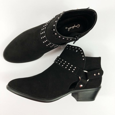 qupid white studded booties