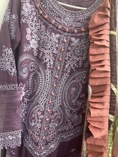   Latest Pakistani Shalwar Kameez Indian Salwar Mushq Eid 2023 L/XL MARIA