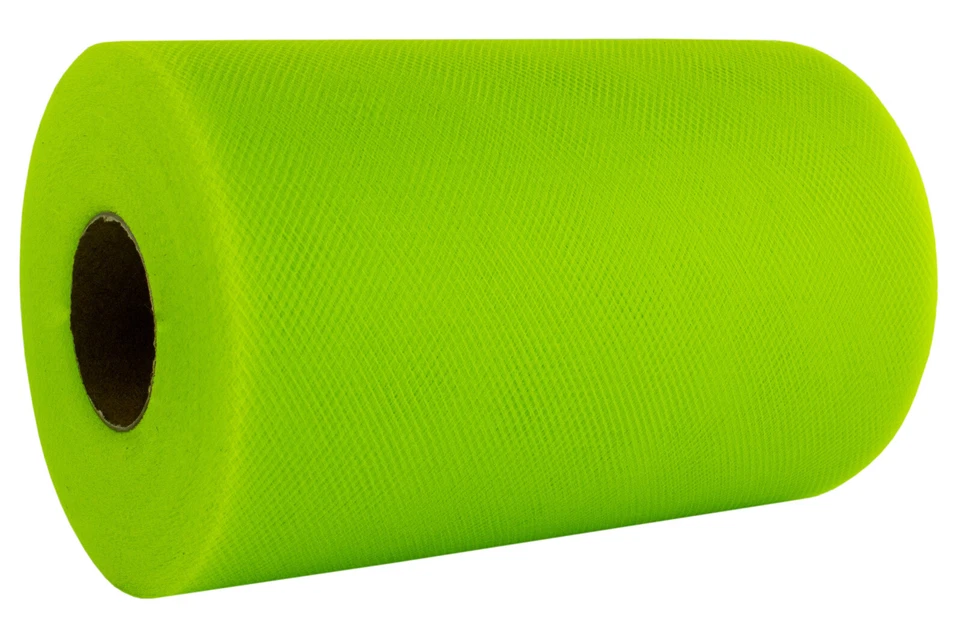 Rollo de tela de tul | 6"x100 yardas | Poliéster | Boda, fiesta, decoraciones, tutú Foto 3 de 4