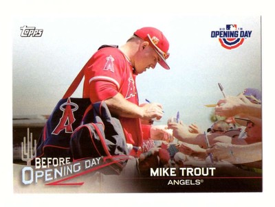 2018 Topps Opening Day Before Opening Day - LOS ANGELES ANGELS - Mike Trout