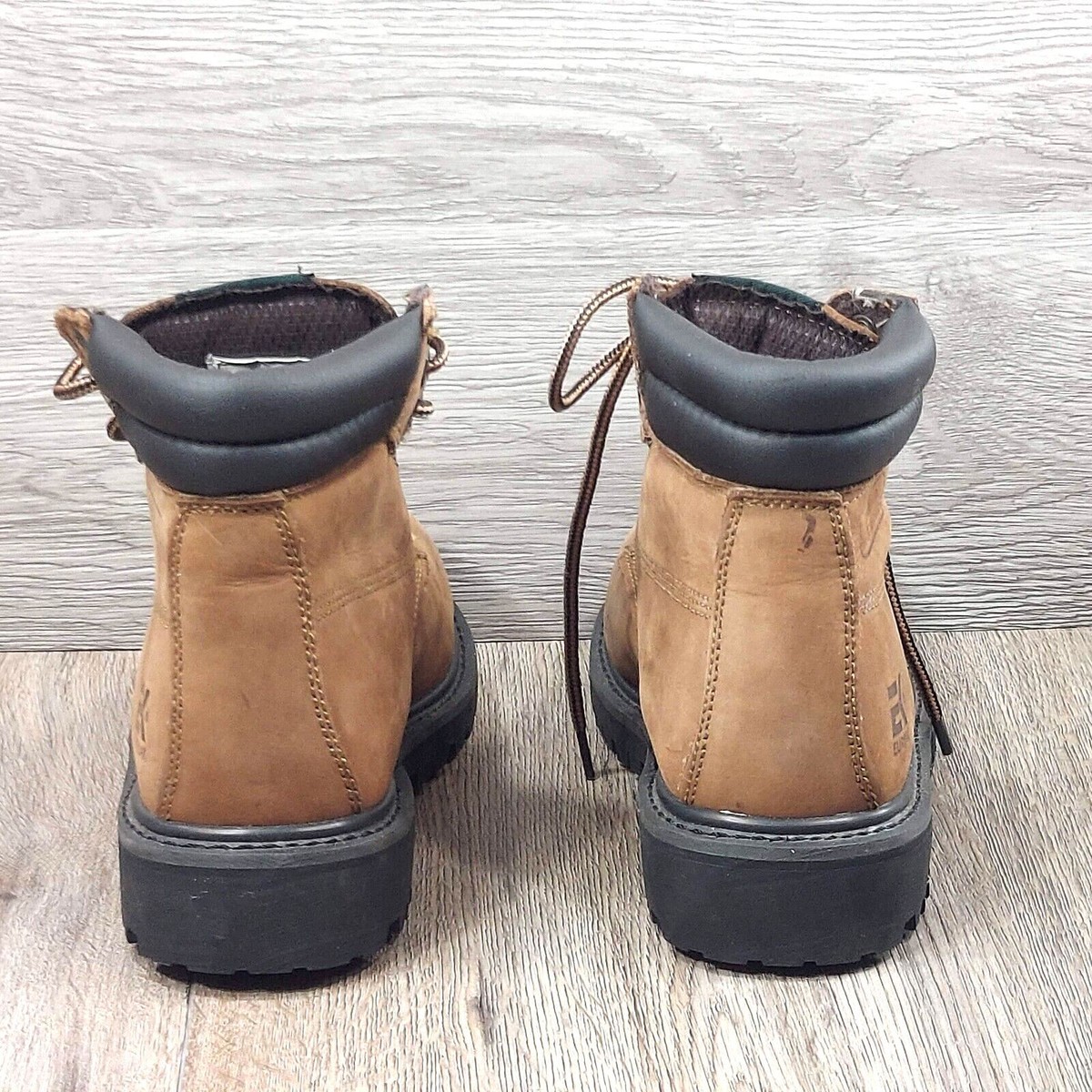 EK Eurbak Men Adult Insulated Water Oil Resistant Leather Ankle Work Boot Brown Men`s Tan Eurbak Steel Toe Construction Boot – Fabco Shoes main image 4