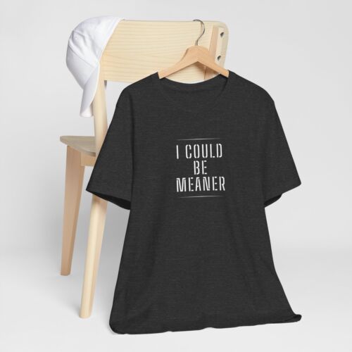 T-Shirt I Could Be Meaner Spicy Attitude Tee Confident lustig Bella + Canvas Unisex - Bild 17 von 18