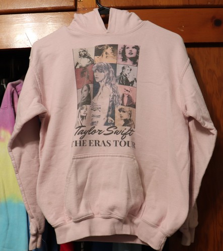 Taylor Swift The Eras Tour Pullover Pink Hoodie Girls Youth Large YL - Picture 1 of 7
