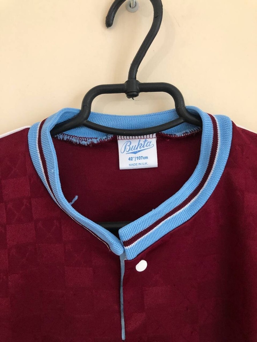 WEST HAM UNITED 1990 1991 ENGLAND HOME FOOTBALL SHIRT JERSEY