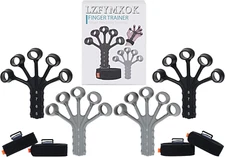 Grip Strength Trainer,Gripster, 4 Pcs Hand Gripper Strengthener, 8-Gear Strength