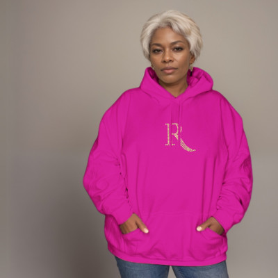 ROCKTHOSECURVES DAMEN HOODIE MIT STRASS