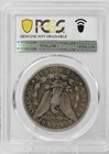 1890 CC $1 Morgan Silver Dollar Bent- VG Detail PCGS Genuine — photo 2