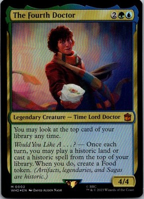 The Fourth Doctor 2 Foil Universes Beyond: Doctor Who Magic: The Gathering NM