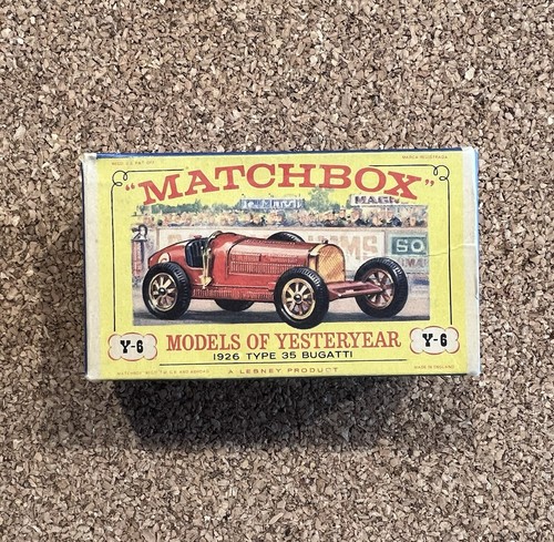 MATCHBOX Lesney MODELS Of YESTERYEAR 1926 Type 35 Bugatti Y6 w Original Box - Picture 2 of 9