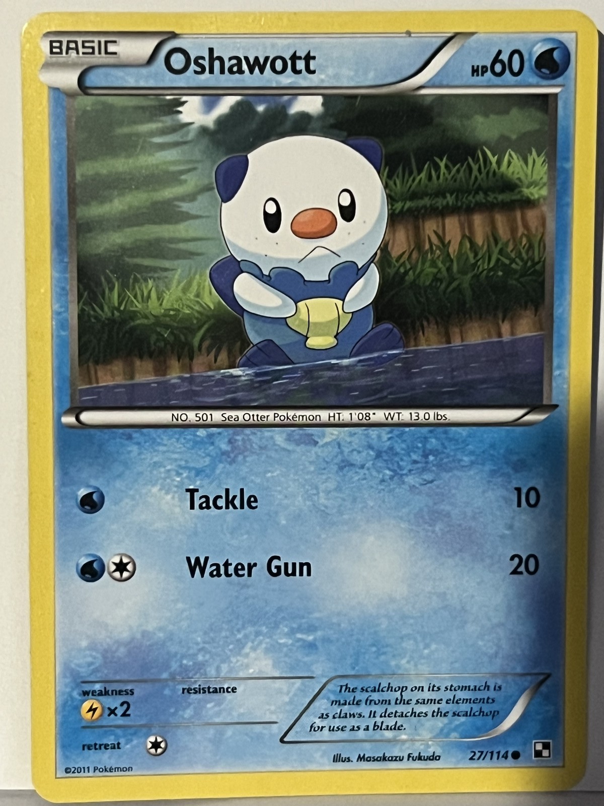 Oshawott (27) 27/114 Black and White NM Pokemon Fast Shipping