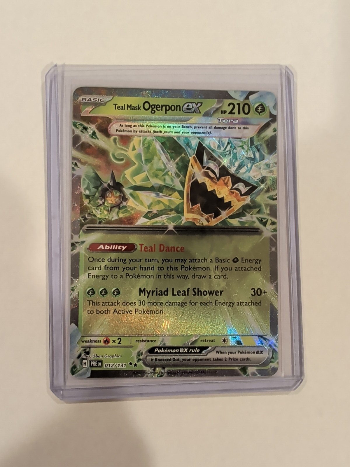 Pokemon TCG Teal Mask Ogerpon ex PRE 012/131 NM (2 available)