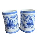 Vintage Windjammer Tall Ship Naked Mermaid Mug Set of 2 — photo 1